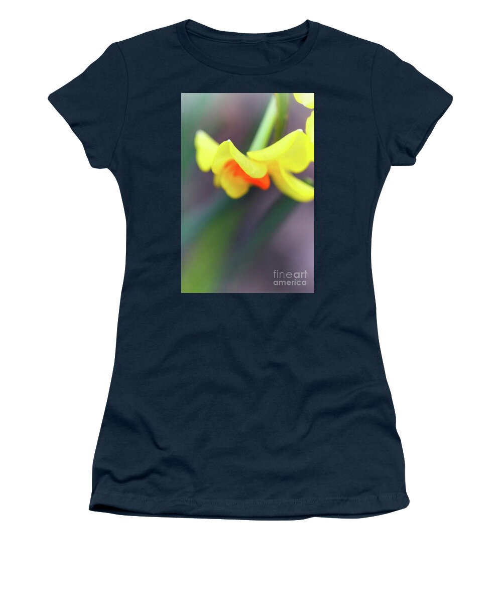 Daffodil Women's T-Shirt featuring the photograph Abstract Thoughts by Karen Adams