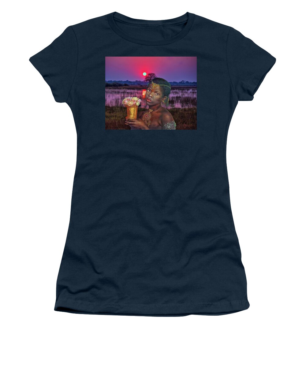 Africa Women's T-Shirt featuring the digital art African Child by Norman Brule