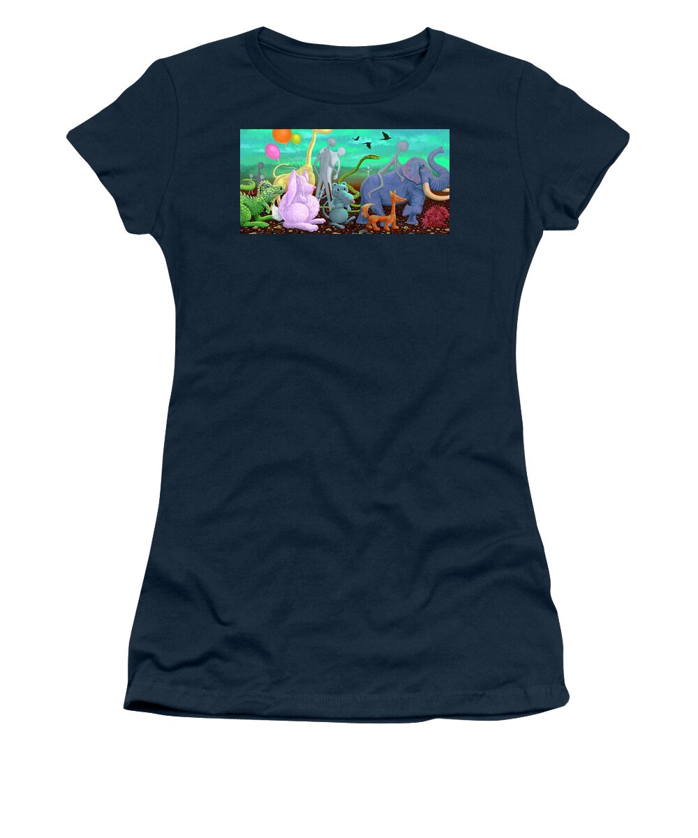 Insurrection Women's T-Shirt featuring the painting After a Failed Coup by Hans Neuhart