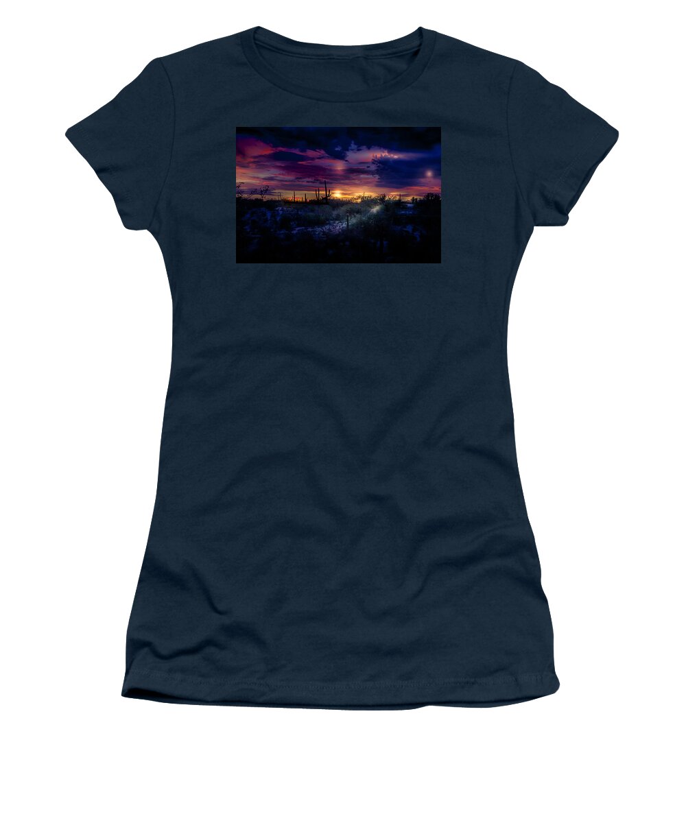 Tucson Women's T-Shirt featuring the photograph After the monsoon by Micah Offman