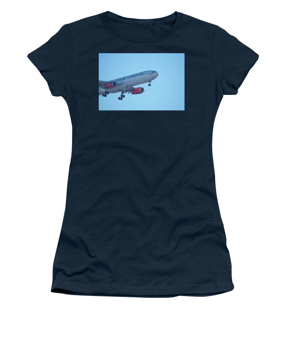 Airplane Women's T-Shirt featuring the photograph Airbus A330 by Paul Freidlund