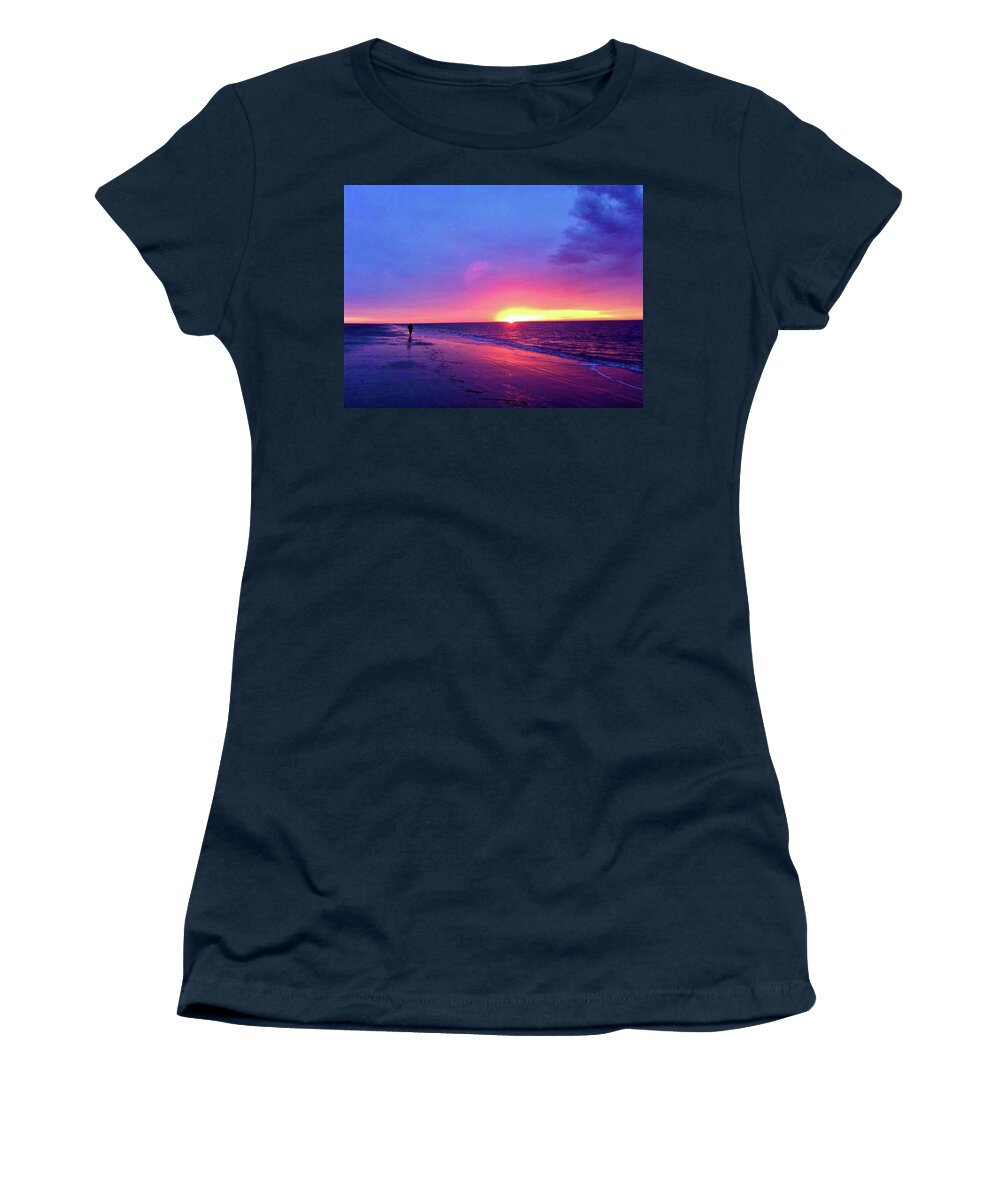 Women's T-Shirt featuring the photograph Alone by Michael Stothard