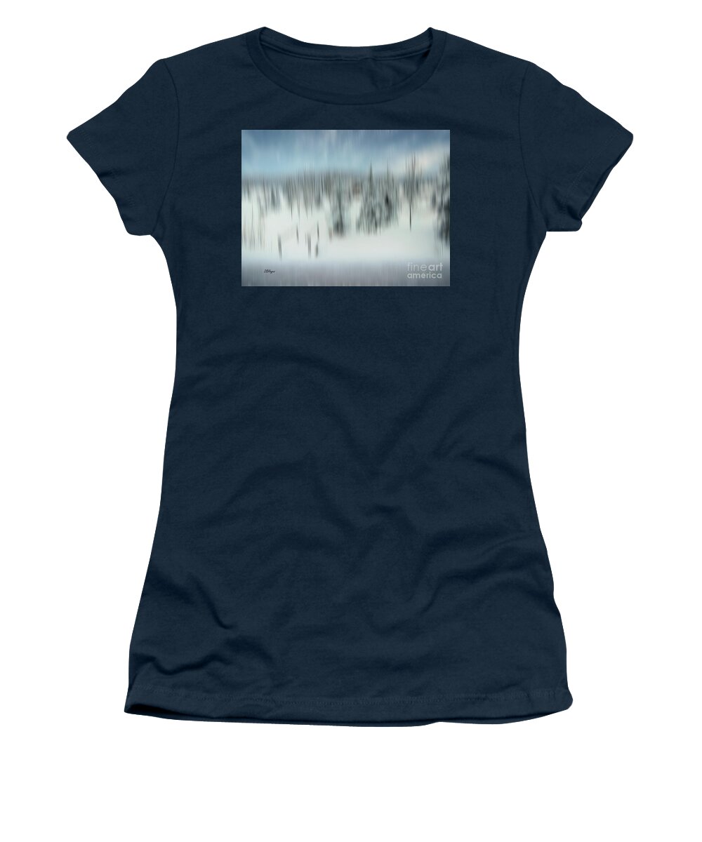 Colorado Women's T-Shirt featuring the photograph Altered Reality 22 - Colorado Winter Scene by DB Hayes