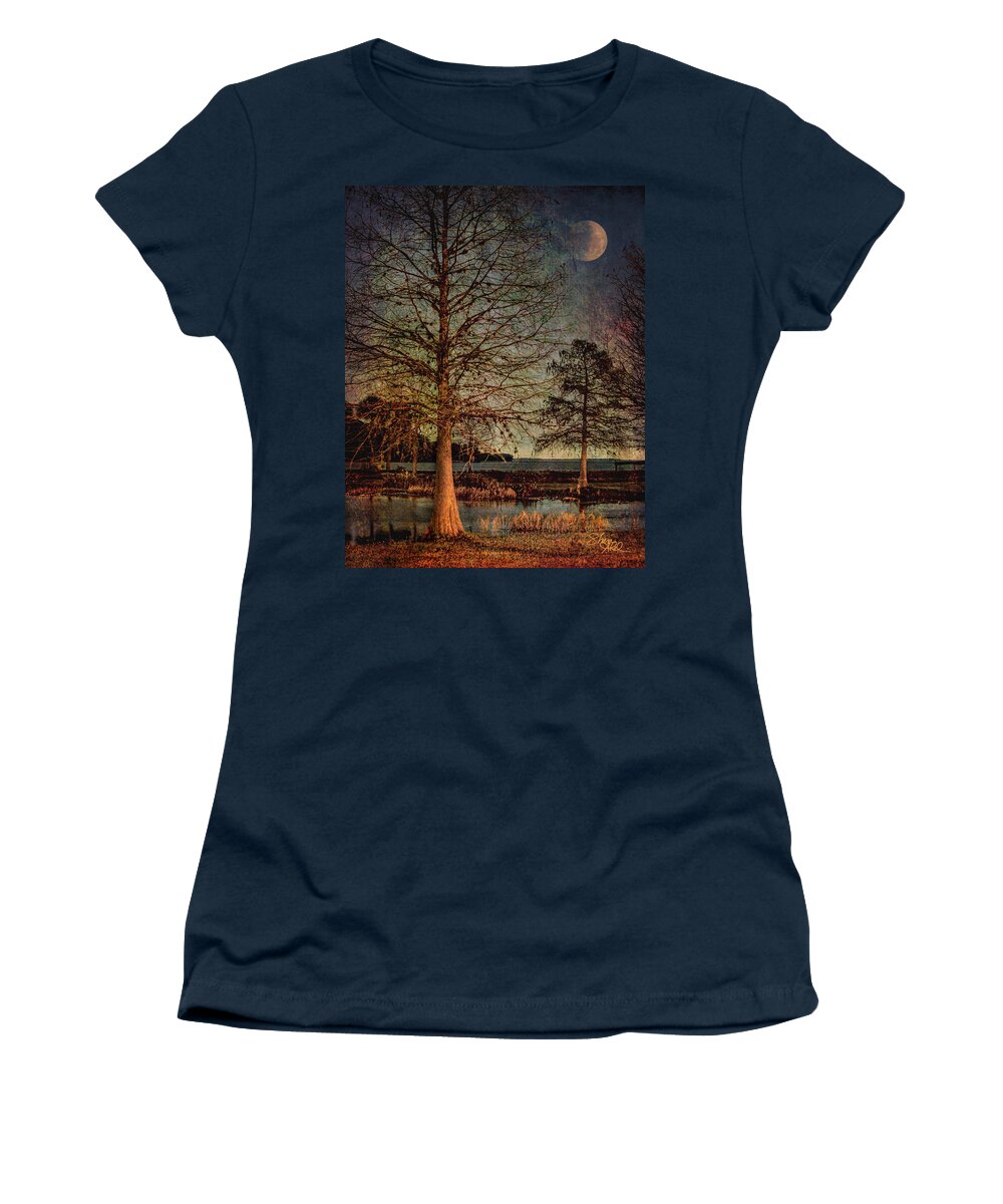 Moon Women's T-Shirt featuring the photograph Ambient Light by Shara Abel