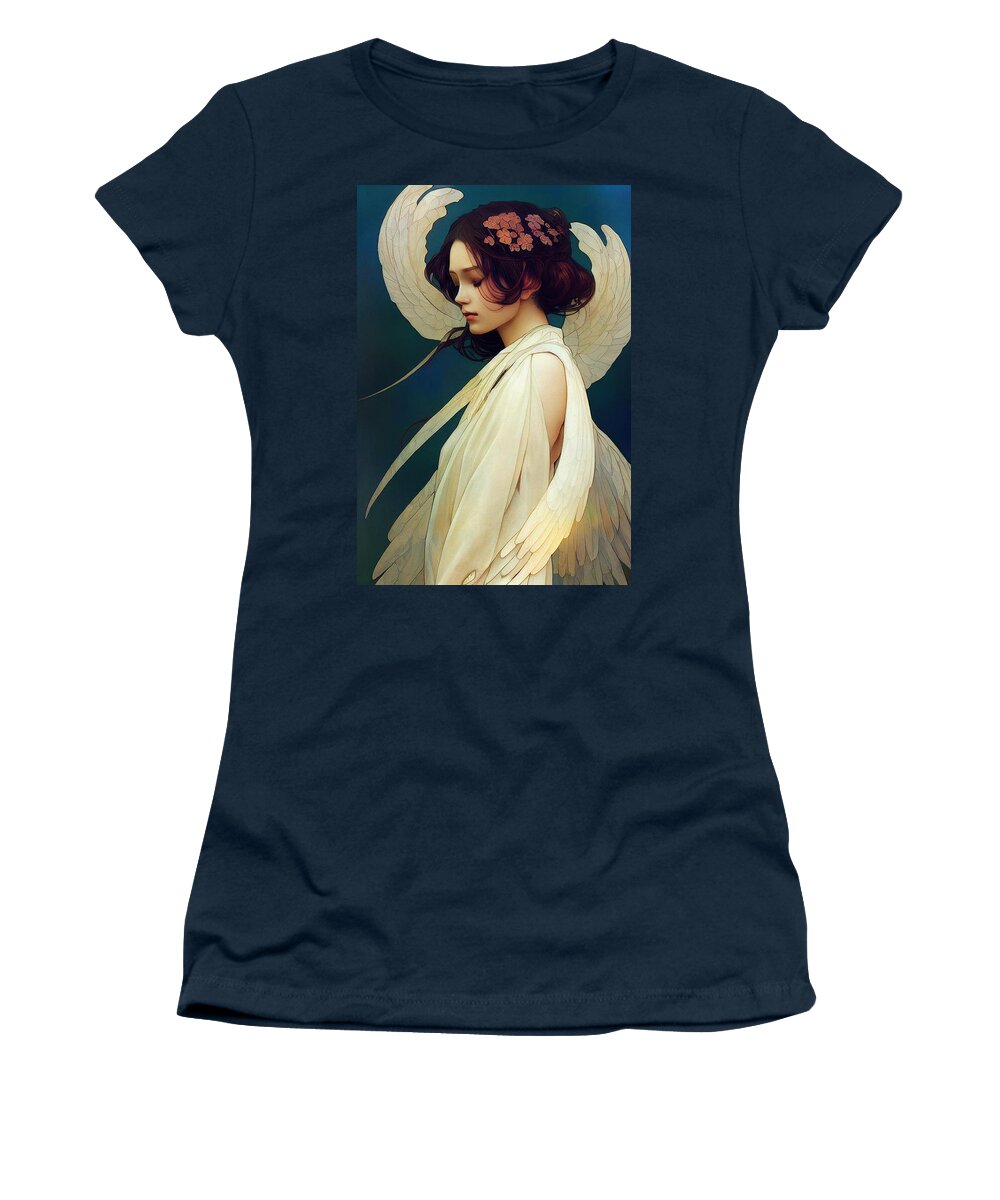 Angel Women's T-Shirt featuring the digital art Angel by Nickleen Mosher
