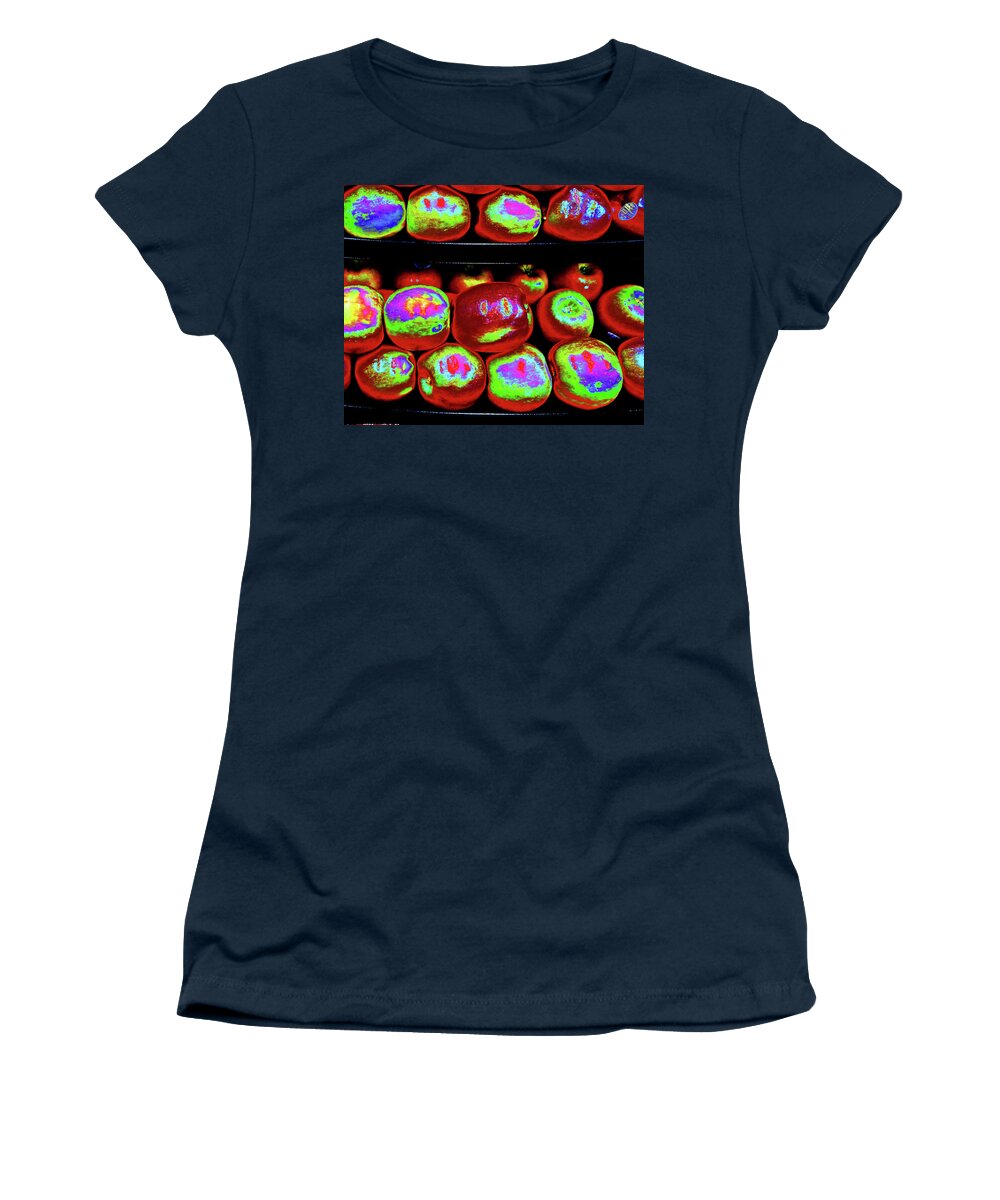 Food Women's T-Shirt featuring the photograph Apples Abstract by Andrew Lawrence