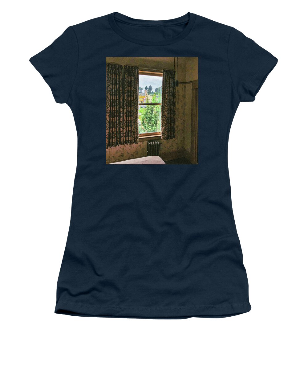 Theatre Women's T-Shirt featuring the photograph Arcata Theatre by Grey Coopre