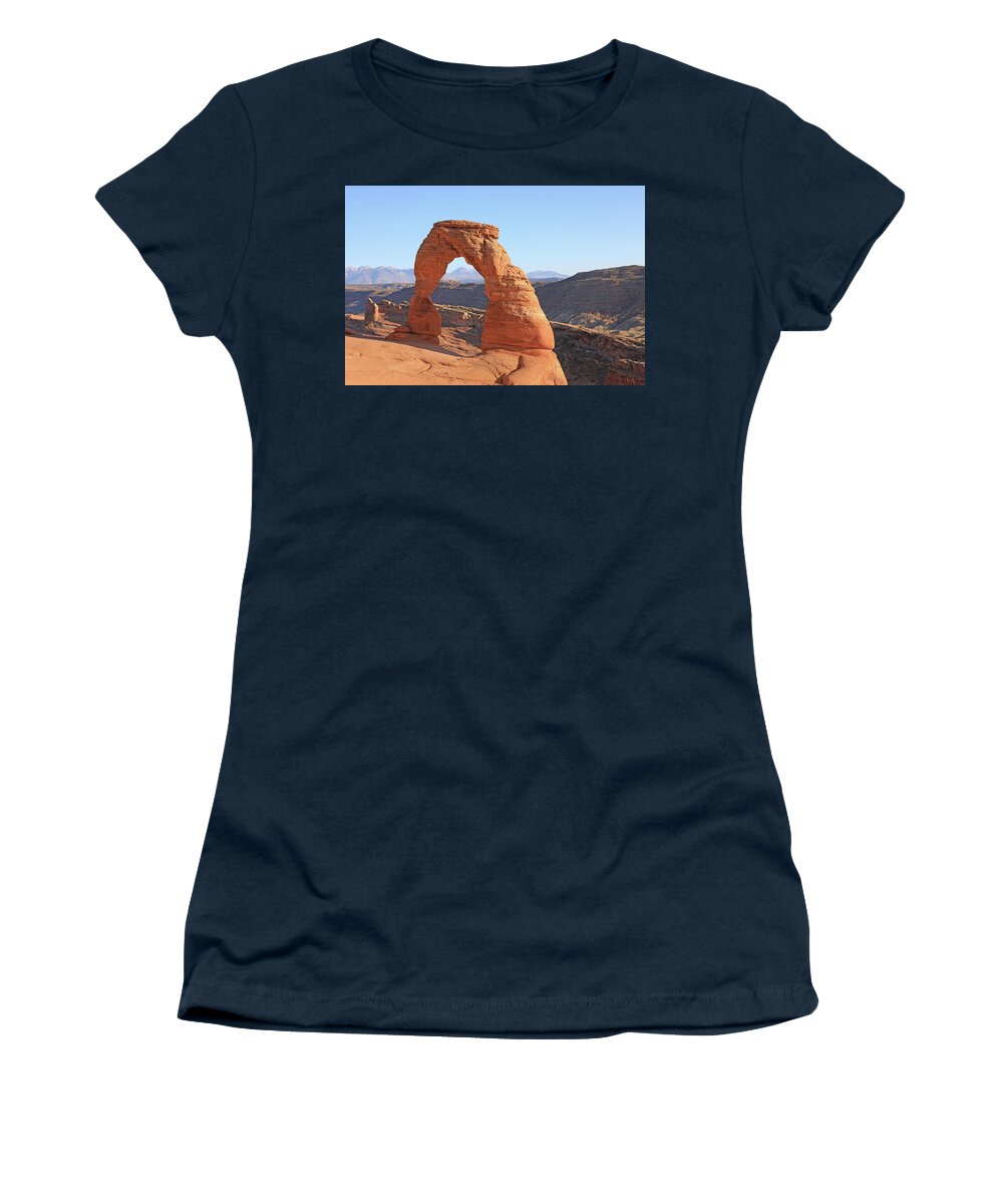 Arches National Park Women's T-Shirt featuring the photograph Arches National Park - Delicate Arch by Richard Krebs