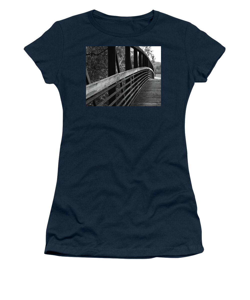 Gerri Bigler Women's T-Shirt featuring the photograph Arching Bridge by Gerri Bigler