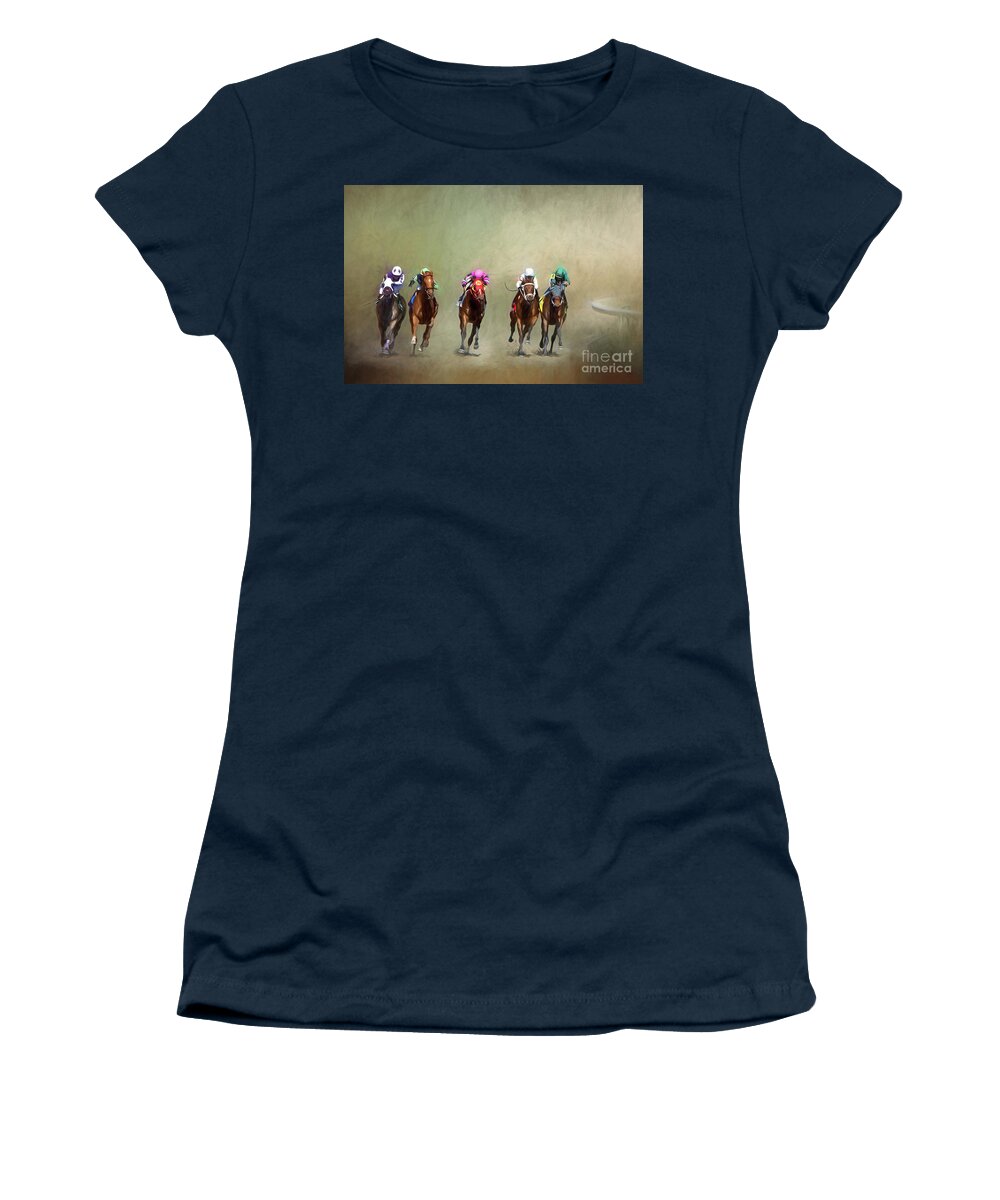 Gulfstream Women's T-Shirt featuring the photograph Around The Last Bend by Ed Taylor