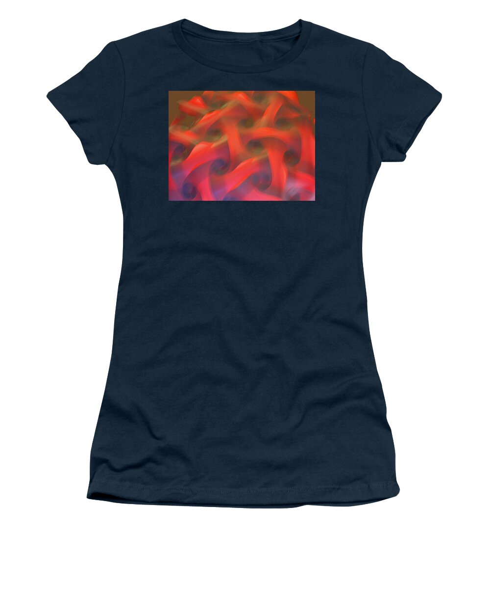 Abstract Women's T-Shirt featuring the digital art Thought Process by T Oliver