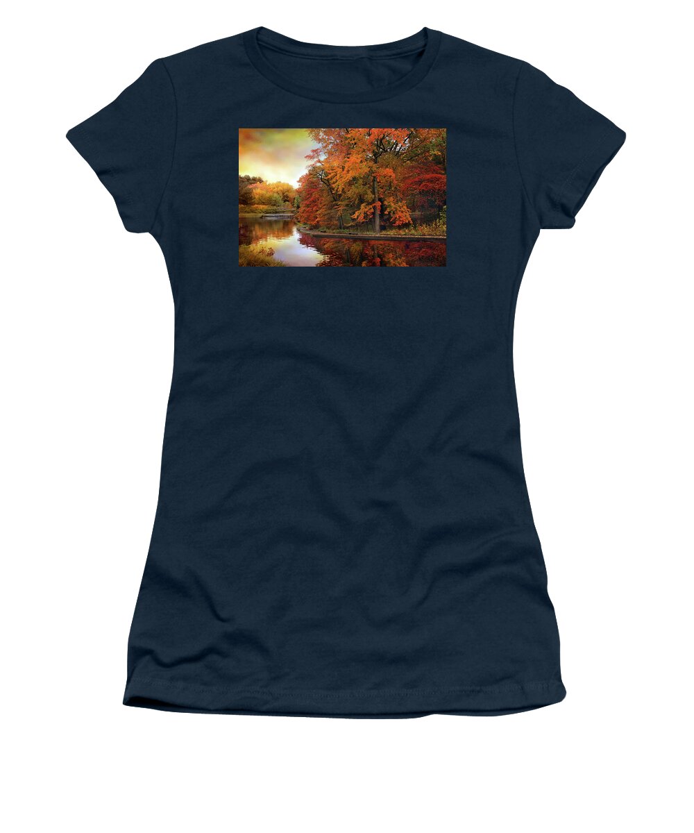 Autumn Women's T-Shirt featuring the photograph Autumn Awakening by Jessica Jenney