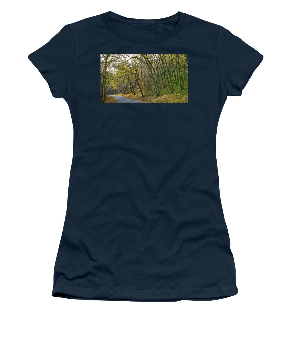 Landscape Women's T-Shirt featuring the photograph Autumn colors by Karine GADRE