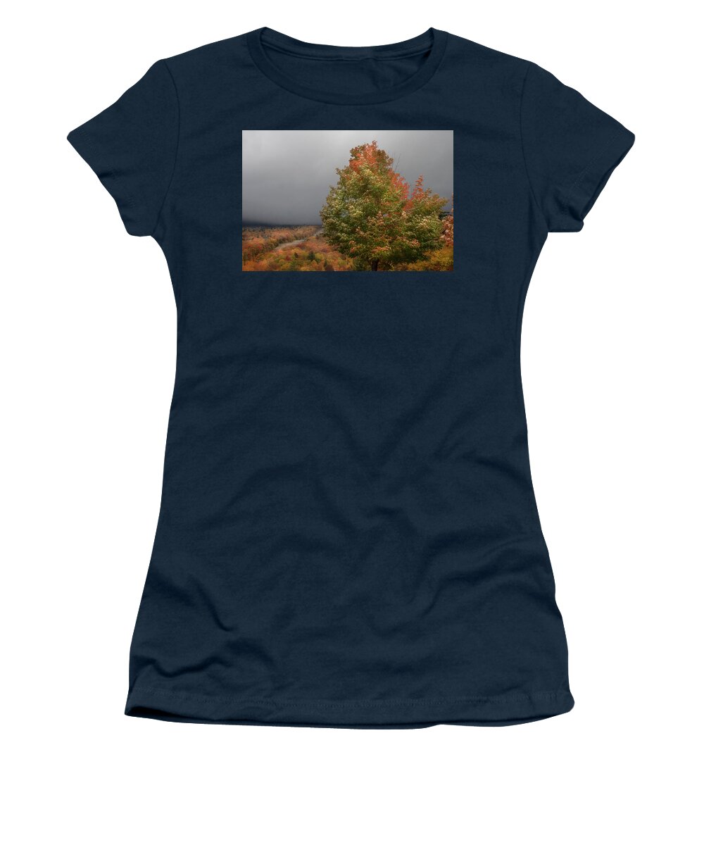 Autumn Women's T-Shirt featuring the photograph Autumn Frost - Stowe, Vt. by Joann Vitali