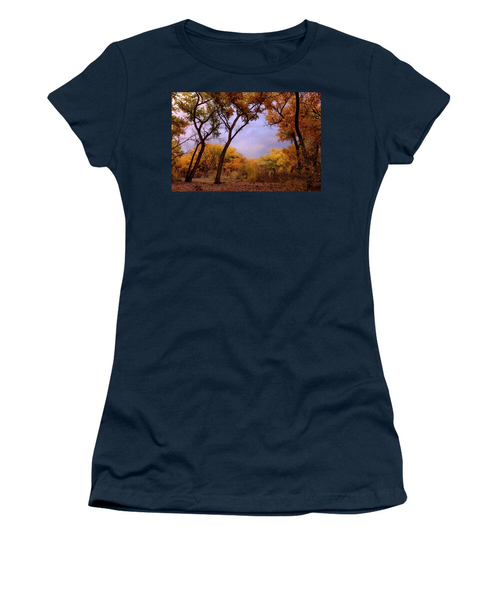 Scenic Women's T-Shirt featuring the photograph Autumn Splendor by Mary Lee Dereske