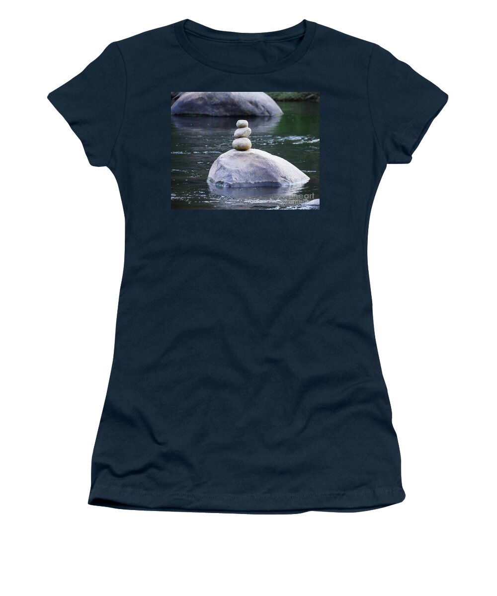 Background Women's T-Shirt featuring the photograph Balancing by On da Raks