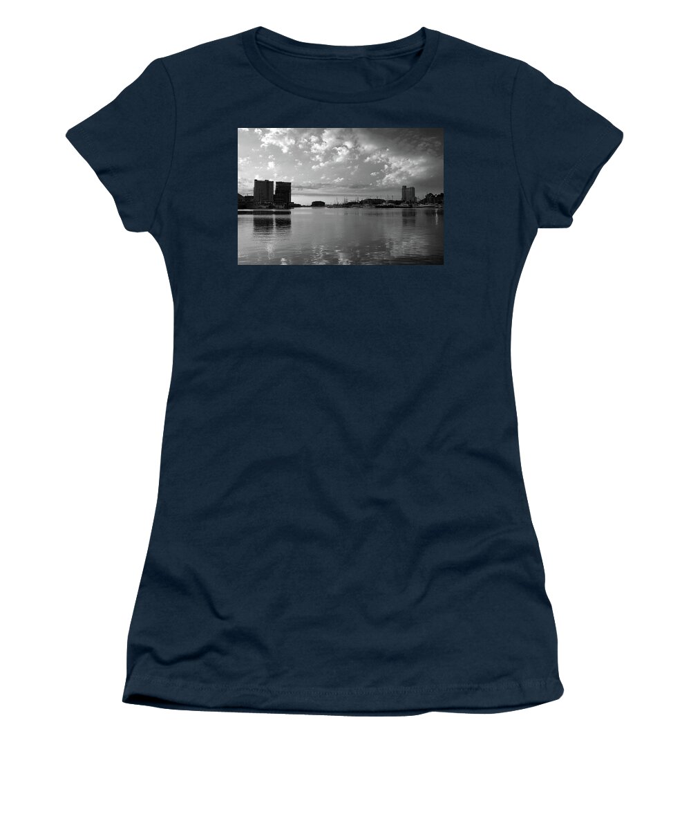 Baltimore Women's T-Shirt featuring the photograph Baltimore Harbor by Carolyn Stagger Cokley