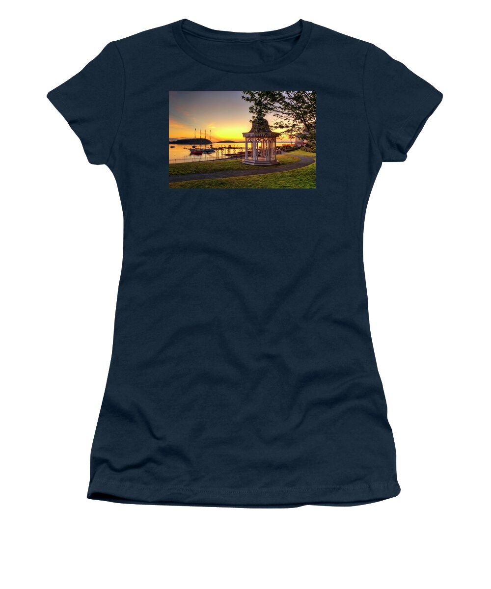 Bar Harbor Women's T-Shirt featuring the photograph Bar Harbor 1538 by Greg Hartford