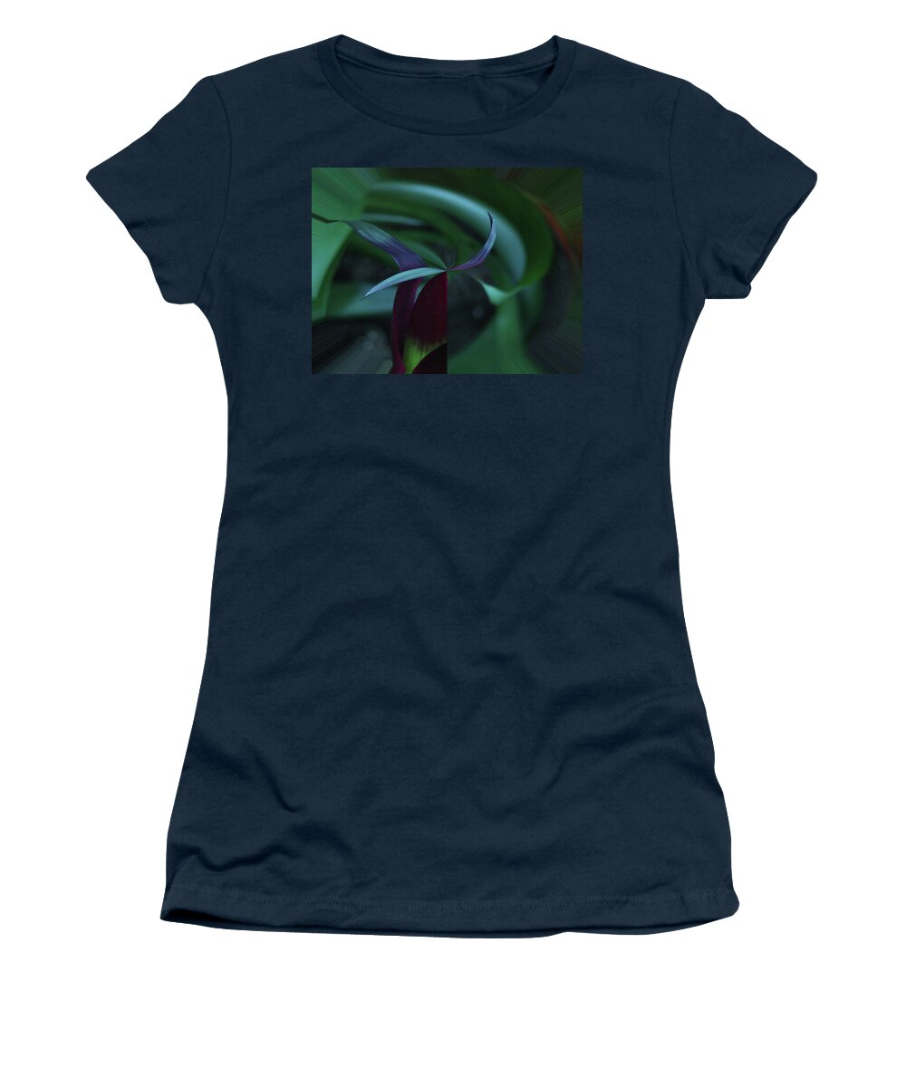 Abstract Women's T-Shirt featuring the photograph Bearded Flight by Wayne King
