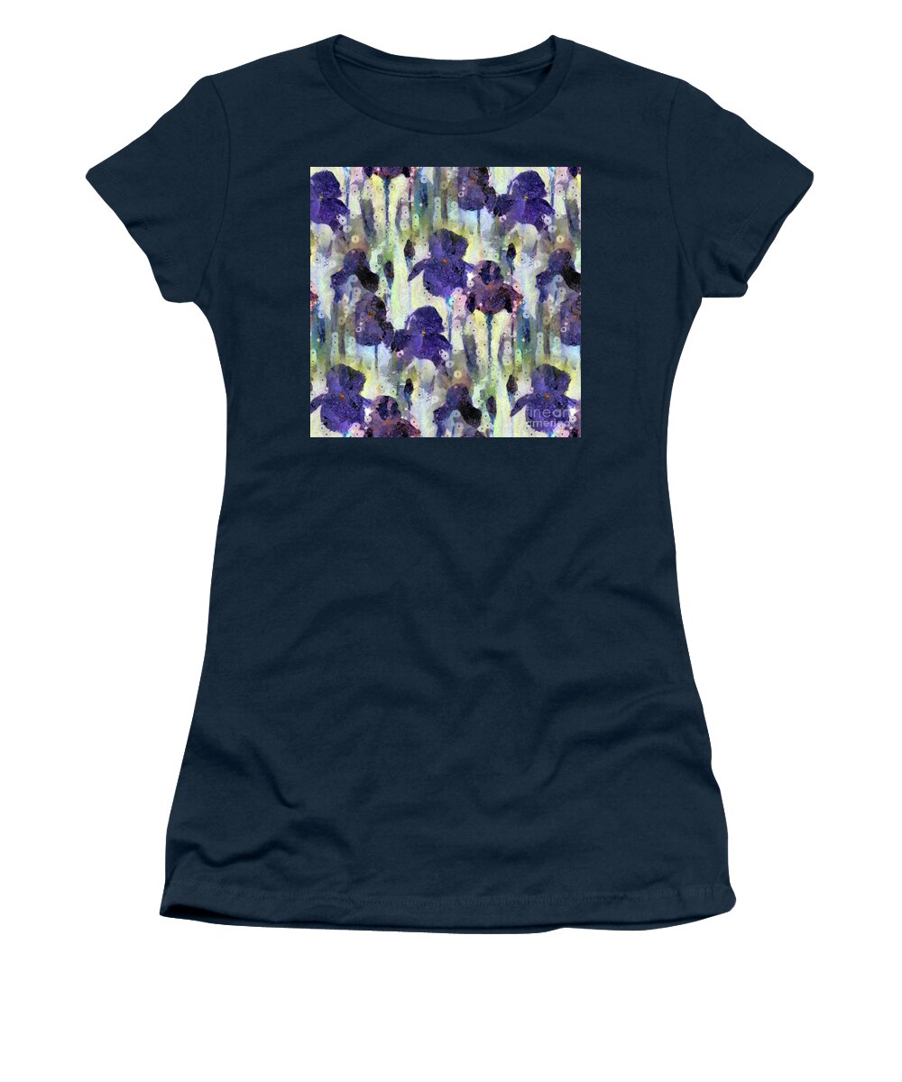 Iris Women's T-Shirt featuring the photograph Bearded Irises by Claire Bull