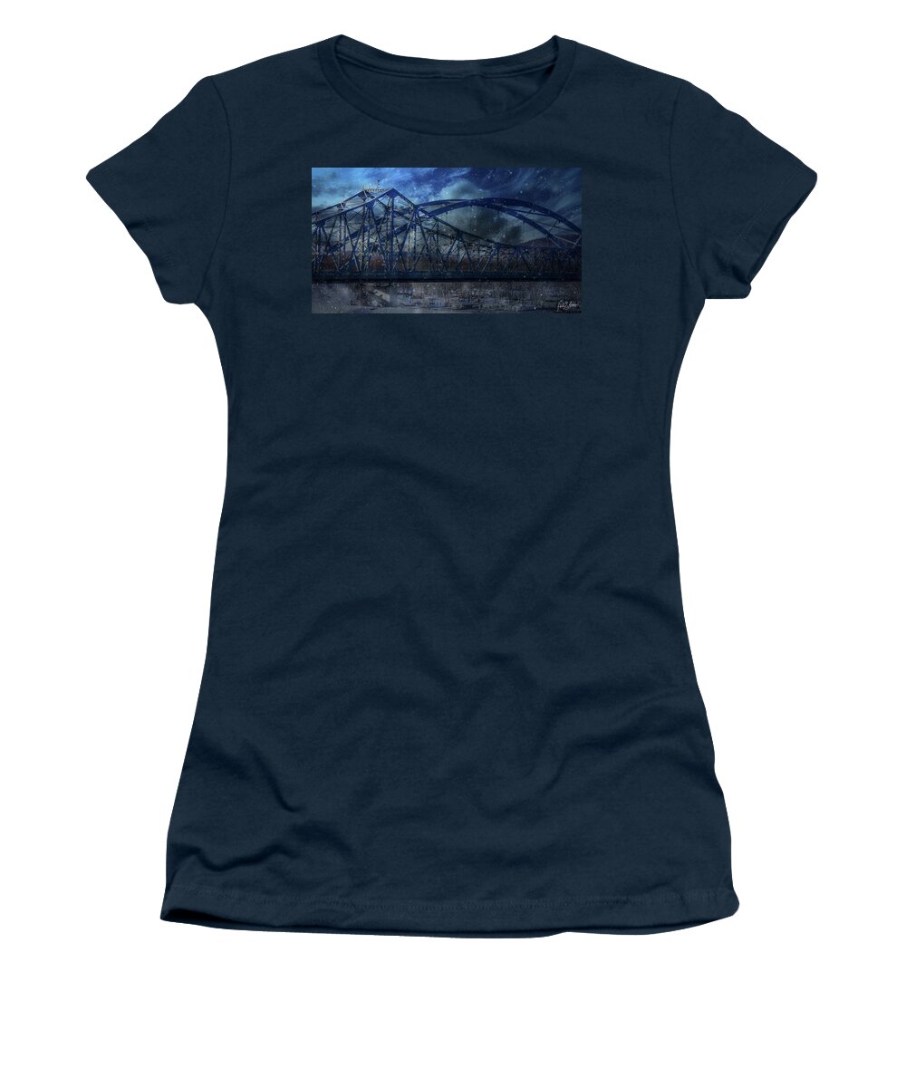 Mississippi Women's T-Shirt featuring the photograph Beauty Of Darkness by Phil S Addis