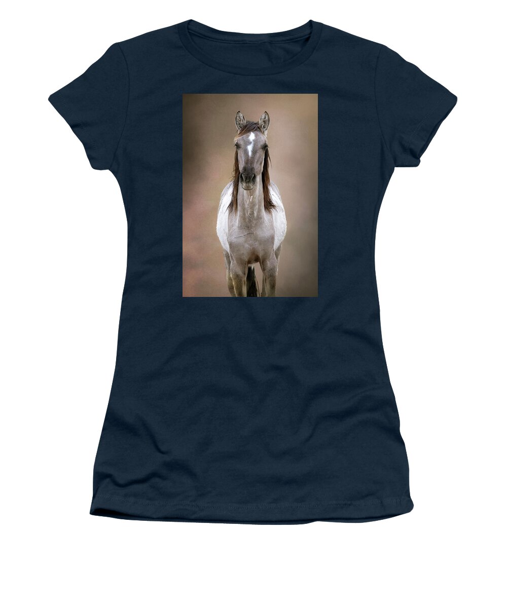 Wild Horse Women's T-Shirt featuring the photograph Bella by Mary Hone