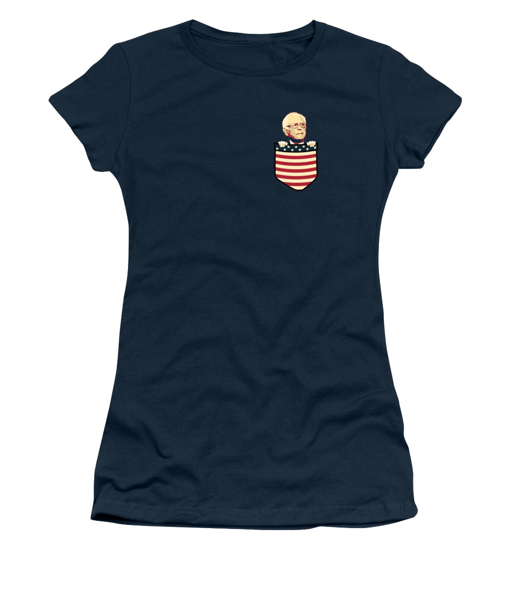 Bernie Sanders Women's T-Shirt featuring the digital art Bernie Sanders In My Pocket by Filip Schpindel