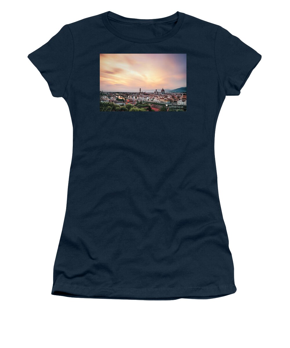 Kremsdorf Women's T-Shirt featuring the photograph Beyond The Burning Skies by Evelina Kremsdorf