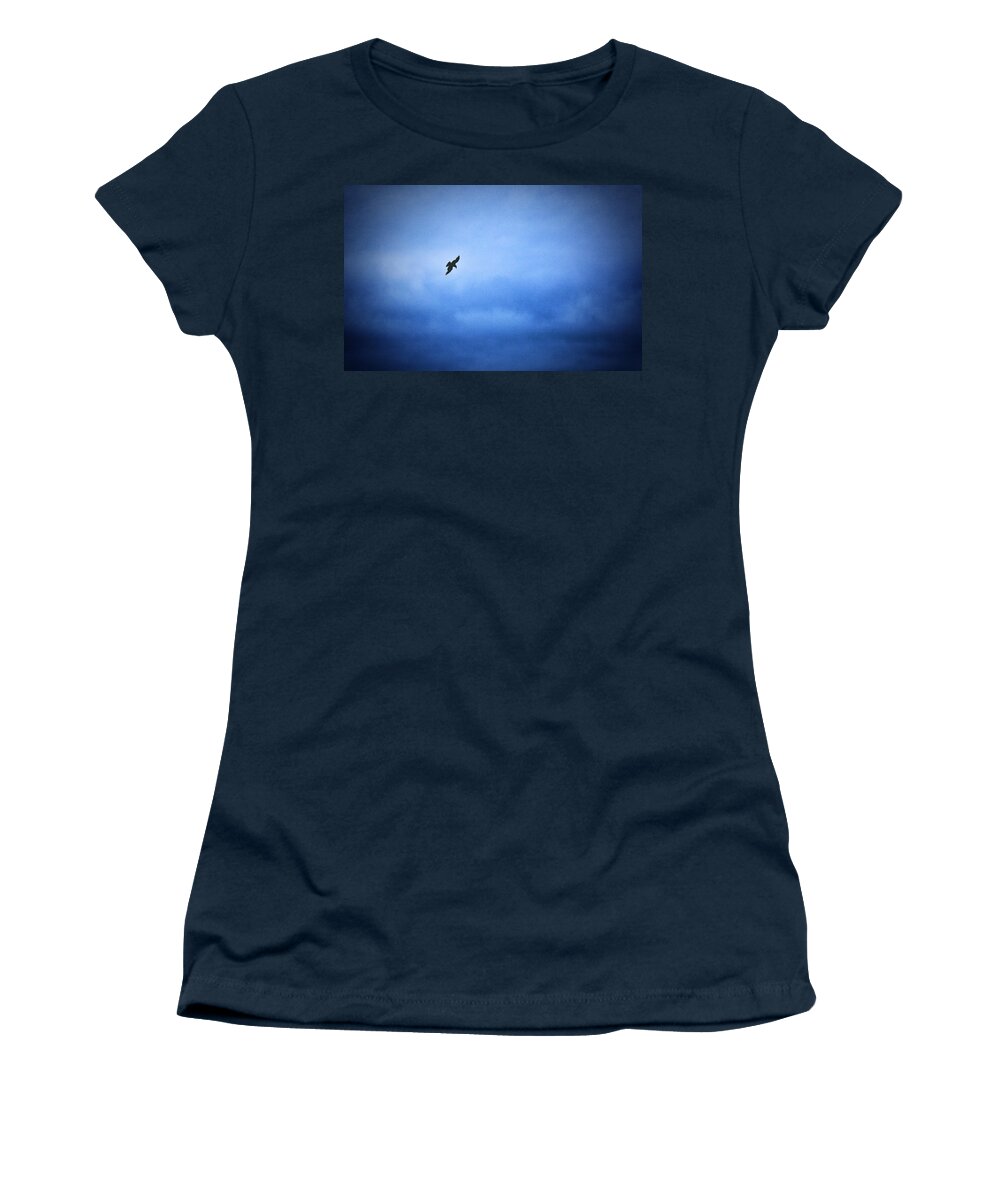 Flying Women's T-Shirt featuring the photograph Bird 2 by Carol Jorgensen