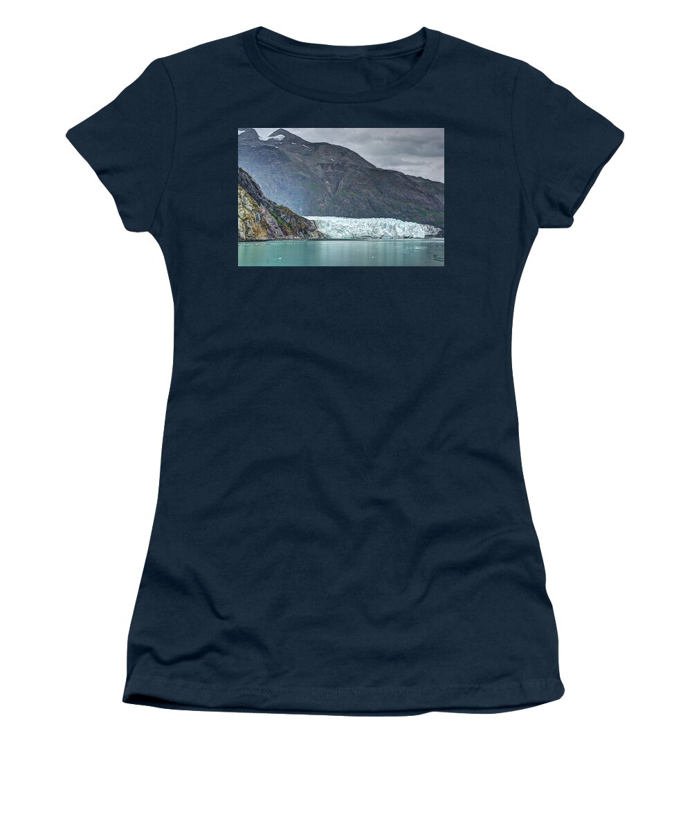 Alaska Women's T-Shirt featuring the photograph Blue Ice by David Thompsen
