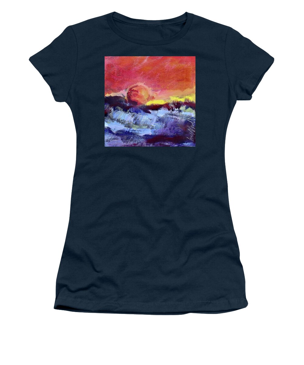 Painting Women's T-Shirt featuring the painting Boiling Point by Les Leffingwell