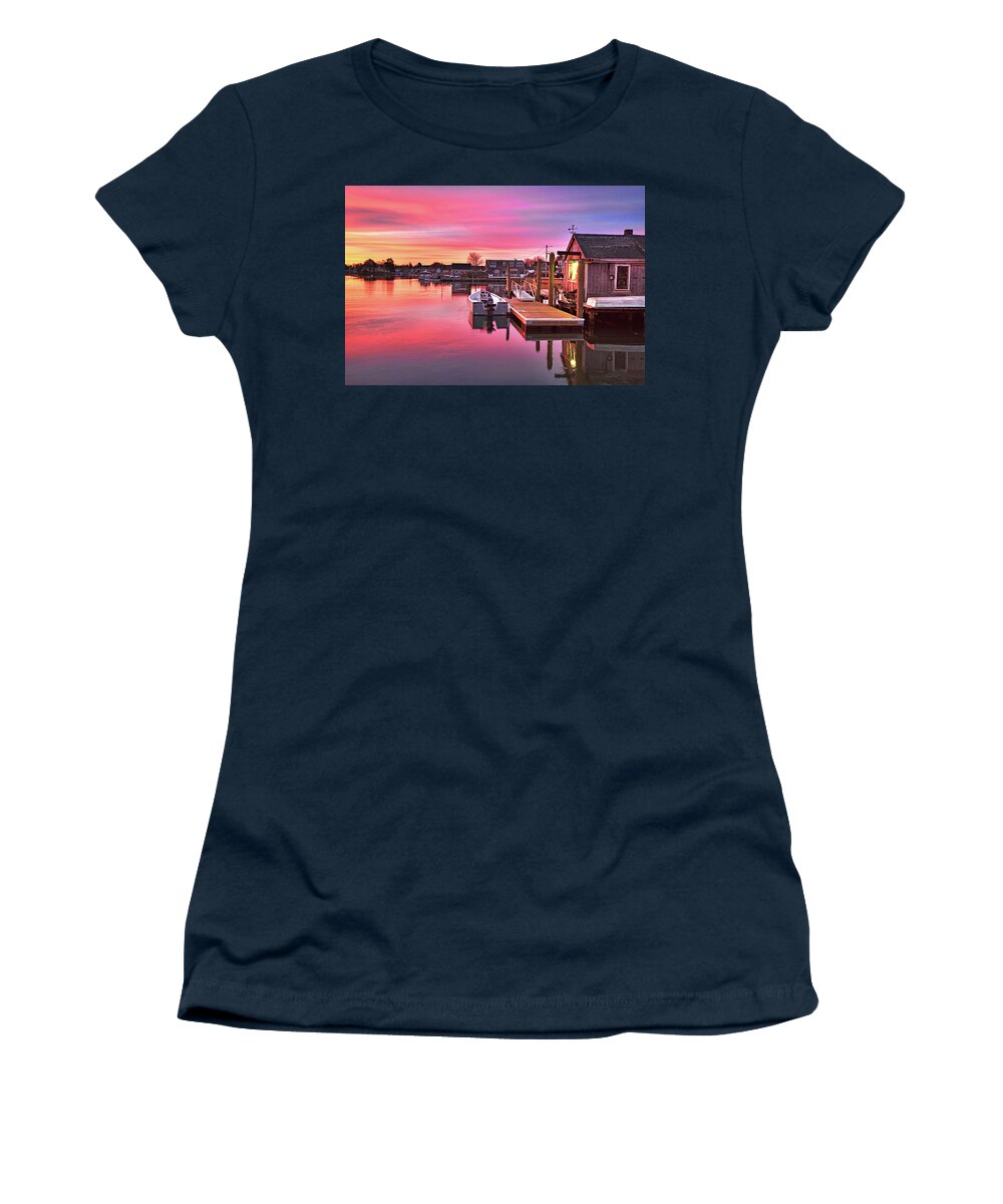 Portsmouth Women's T-Shirt featuring the photograph Brewsters in the South End by Eric Gendron