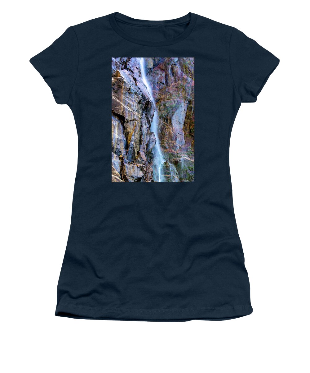 California Women's T-Shirt featuring the photograph Bridalveil Falls in Autumn by Bill Gallagher