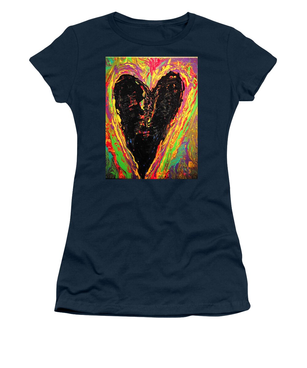  Women's T-Shirt featuring the painting Broken Open by Gena Herro