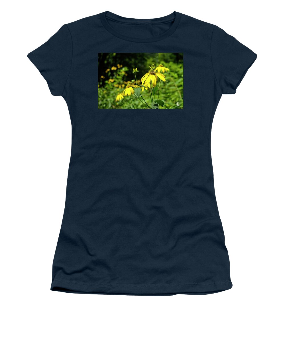 Parfreys Glen Women's T-Shirt featuring the photograph Browneyed Susan 2 by Steven Ralser