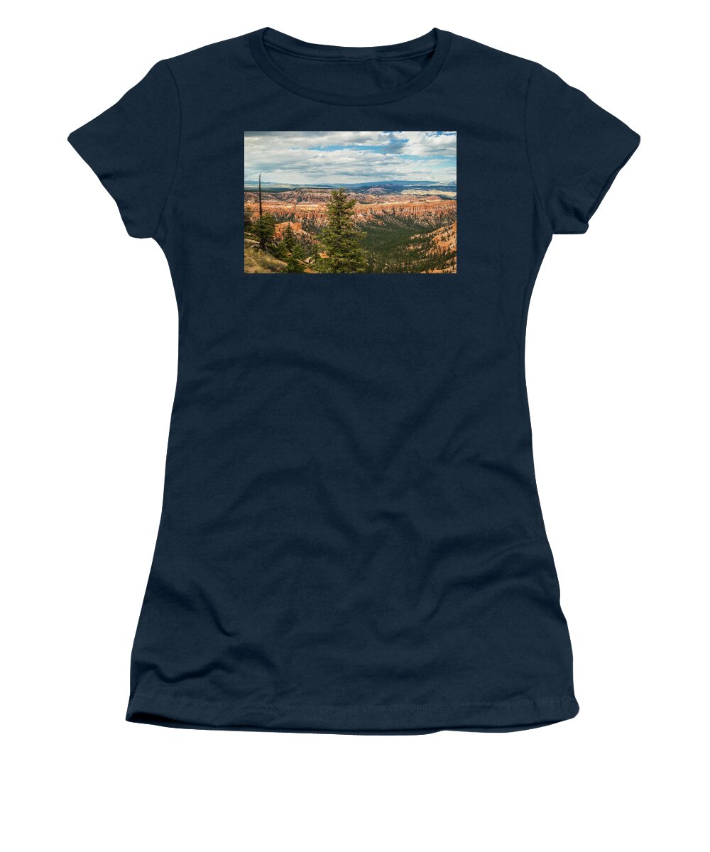 Bryce Women's T-Shirt featuring the photograph Bryce Distance by Gordon Sarti
