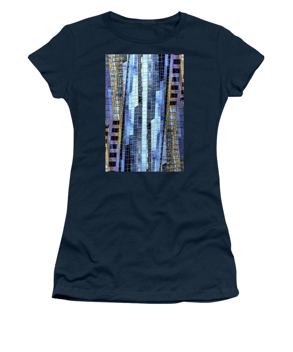 Building Women's T-Shirt featuring the photograph Building Abstract 2 by Kathy Paynter