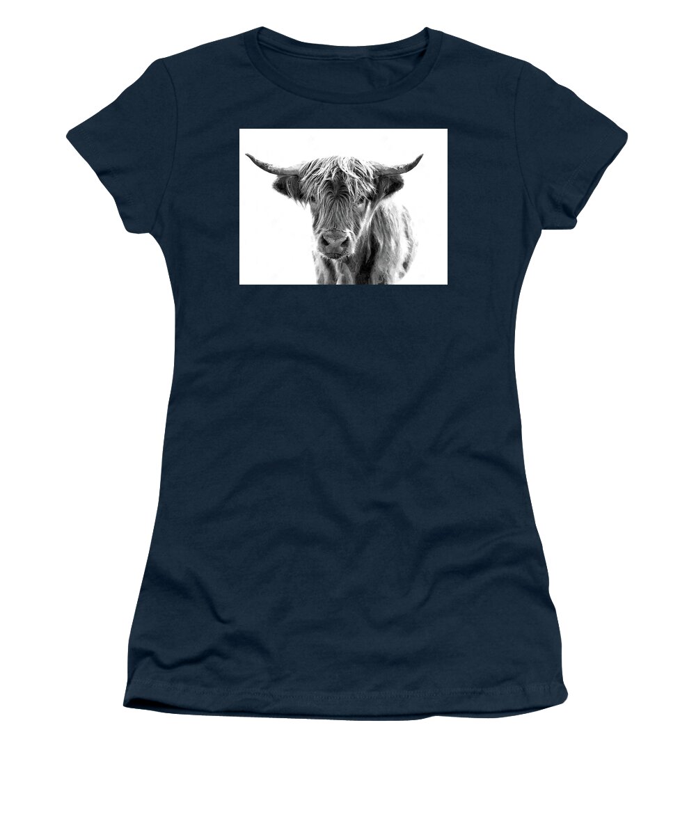 Bull Women's T-Shirt featuring the photograph Bull Headed by Andrea Kollo