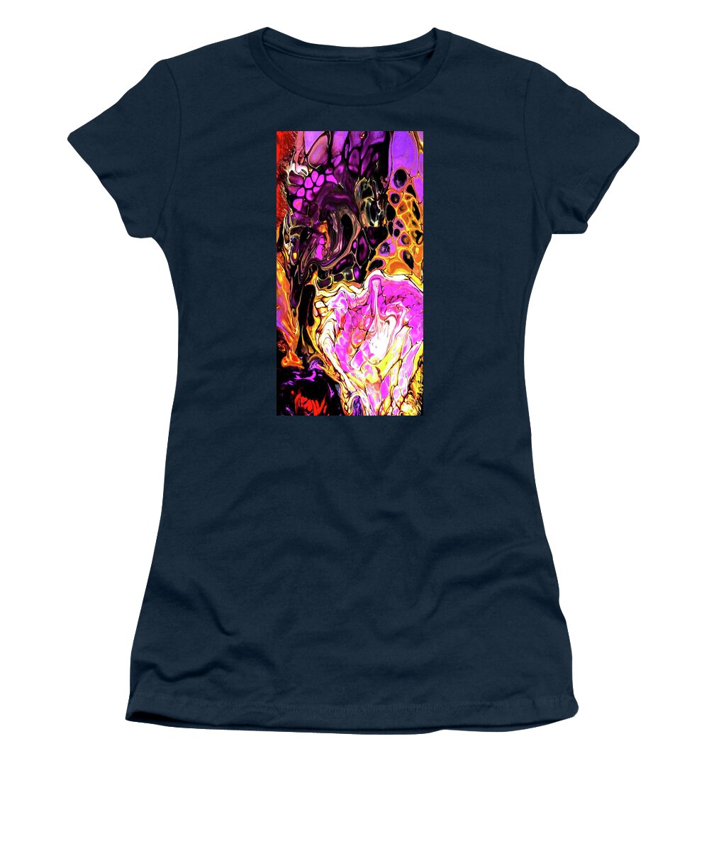 Wing Women's T-Shirt featuring the painting Butterfly Wing by Anna Adams