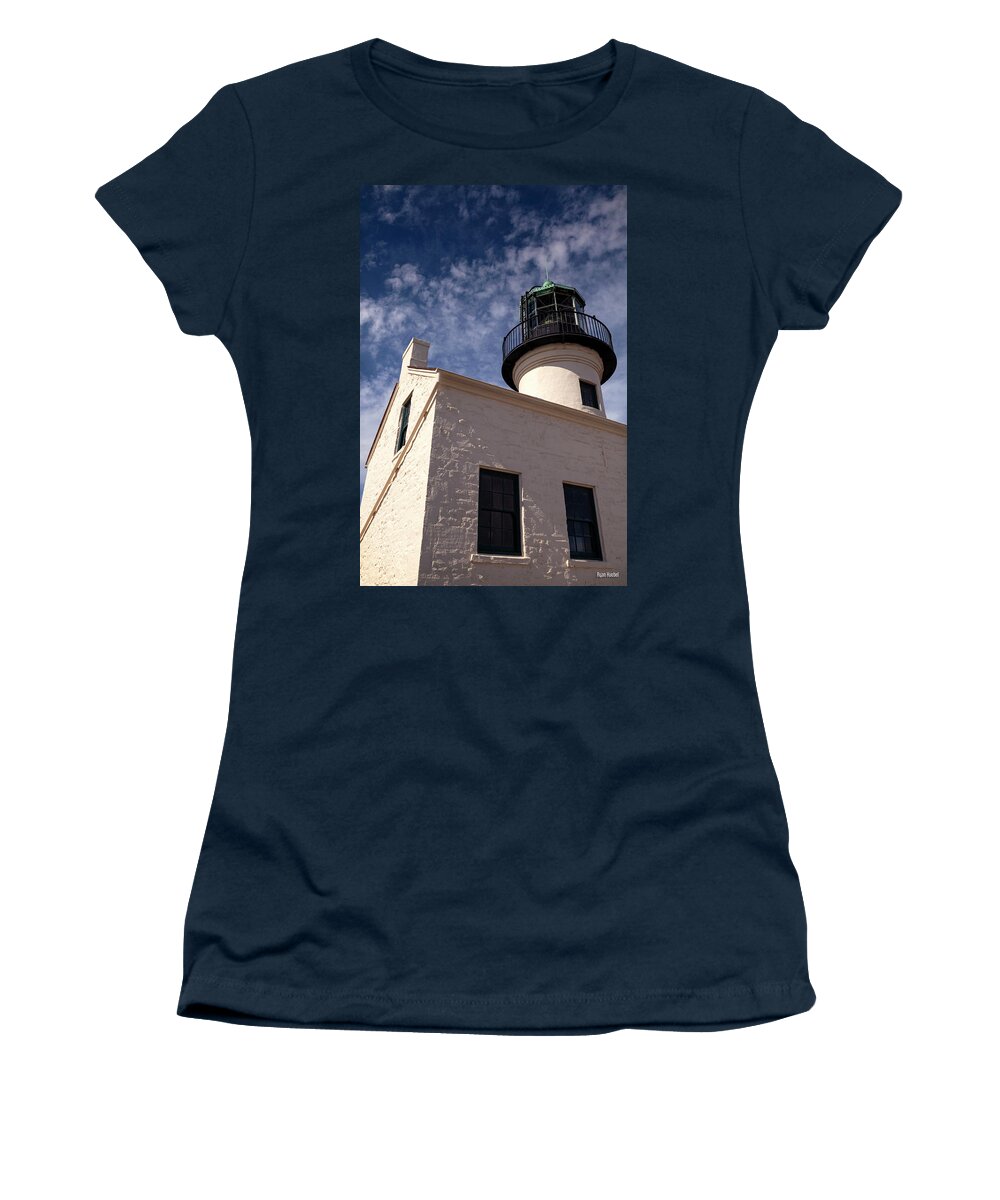 Lighthouse Women's T-Shirt featuring the photograph Cabrillo Lighthouse by Ryan Huebel