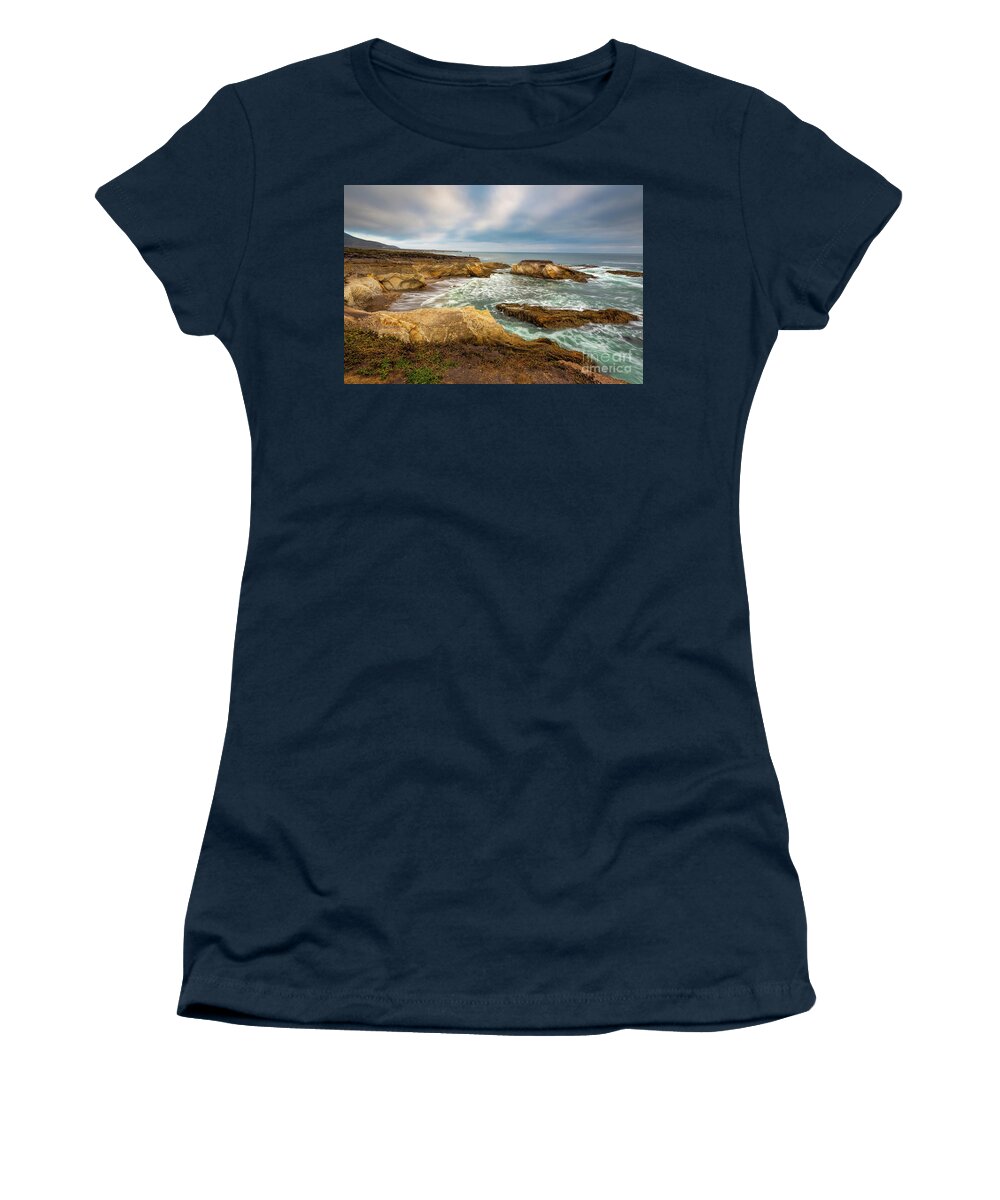 Seascape Women's T-Shirt featuring the photograph California Seascape by Mimi Ditchie