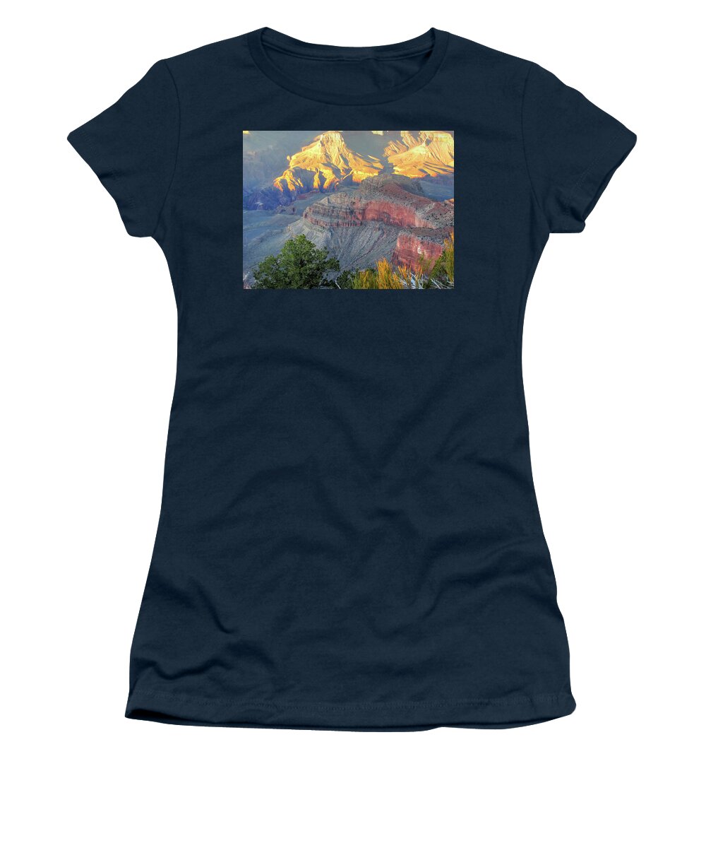 Fine Art Women's T-Shirt featuring the photograph Canyon Sunset by Robert Harris