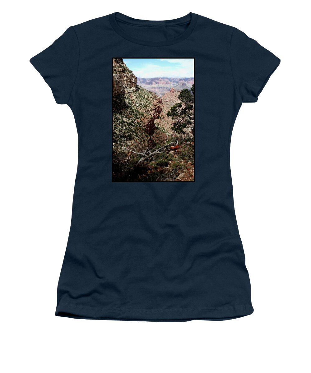 Landscape Women's T-Shirt featuring the photograph Canyon by WonderlustPictures By Tommaso Boddi
