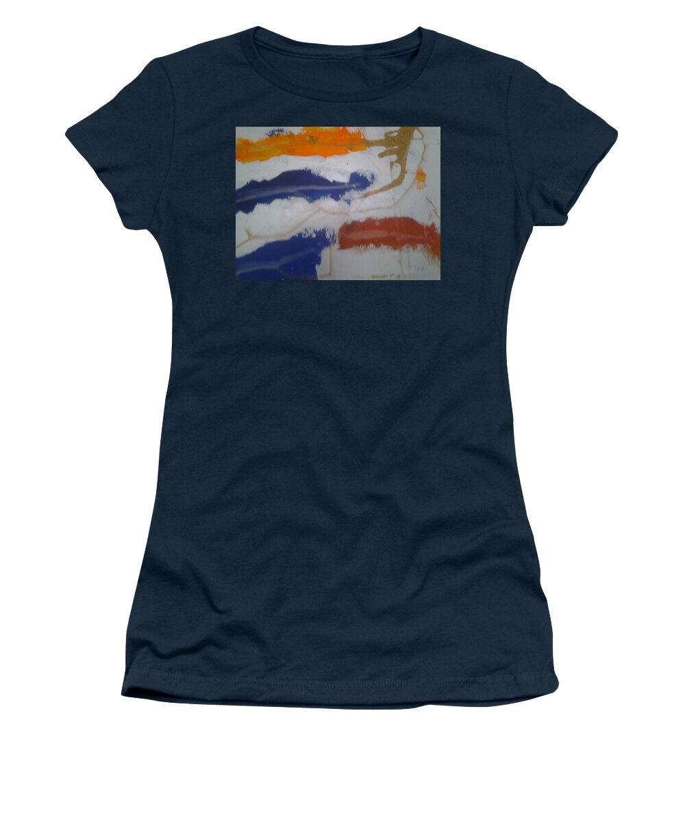  Women's T-Shirt featuring the painting Caos44 by Giuseppe Monti