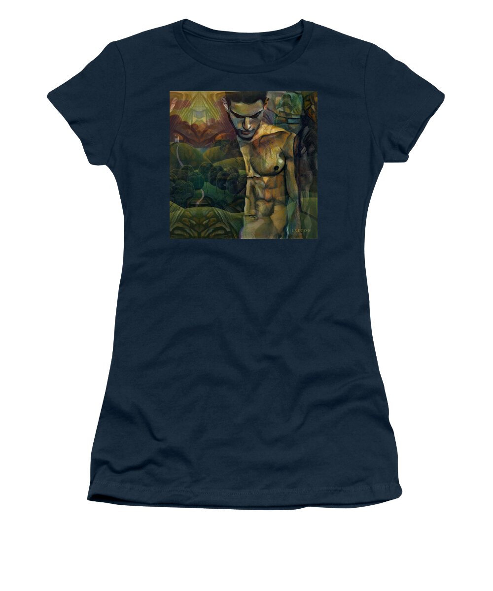 Sexy Women's T-Shirt featuring the digital art Carlos L by Richard Laeton