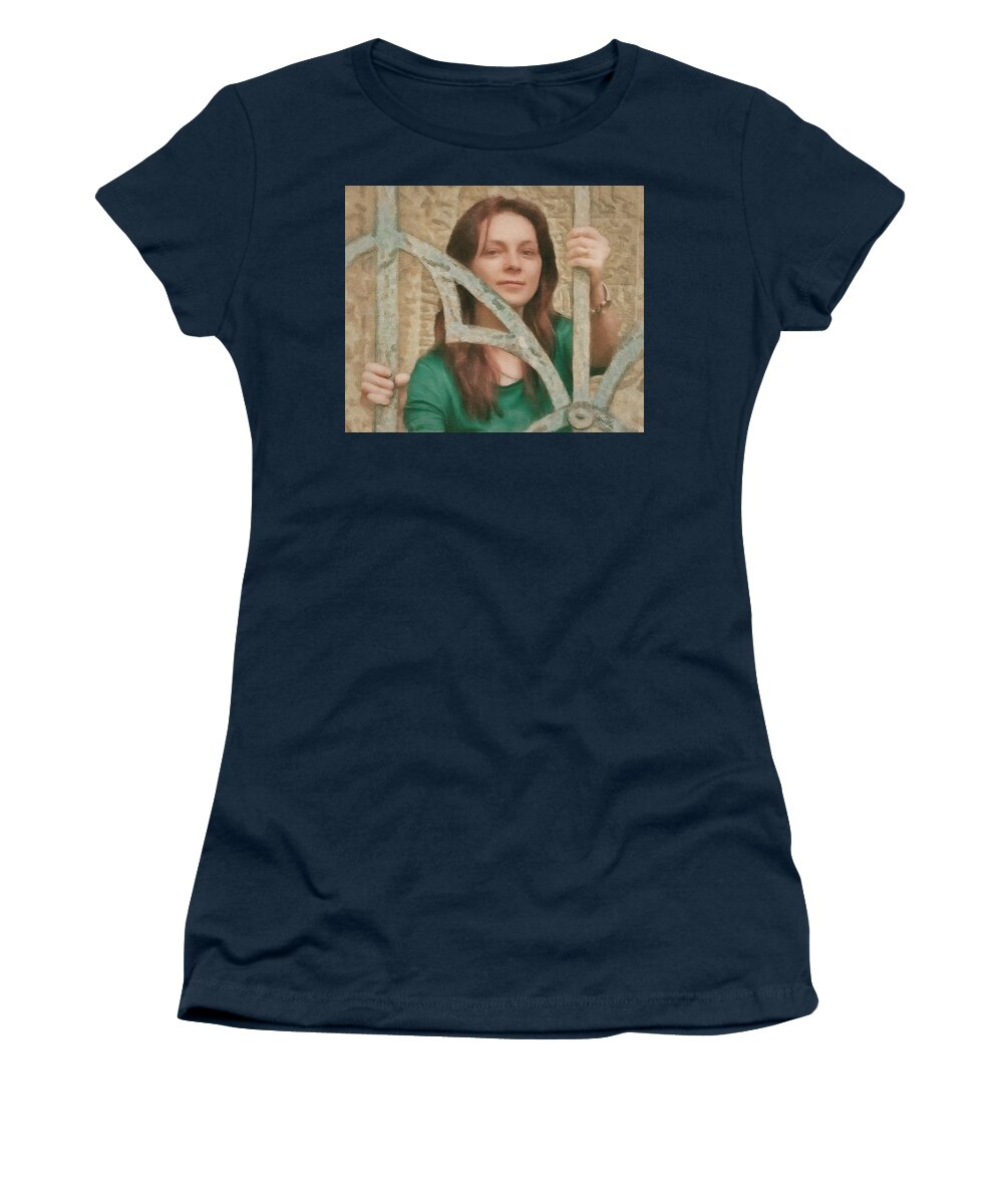 Catalina Women's T-Shirt featuring the painting Catalina 2 by Jeffrey Kolker