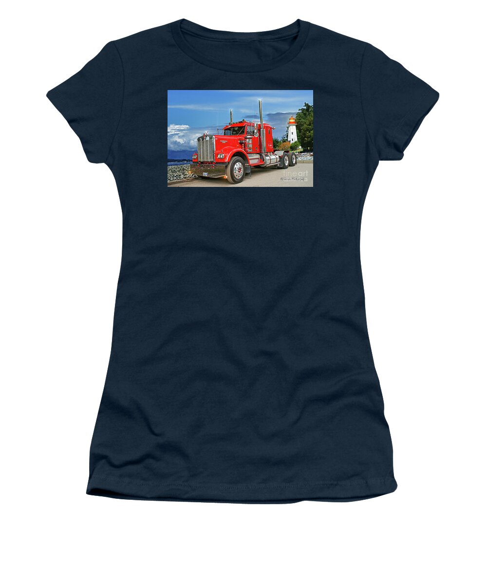 Big Rigs Women's T-Shirt featuring the photograph Catr1656-21 by Randy Harris