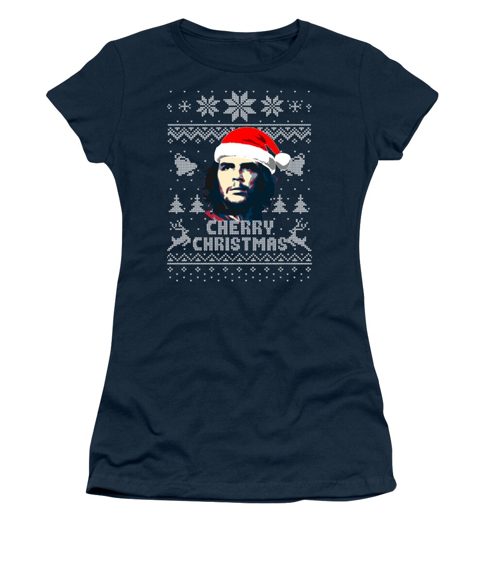 Santa Women's T-Shirt featuring the digital art Cherry Christmas Che Guevara by Filip Schpindel