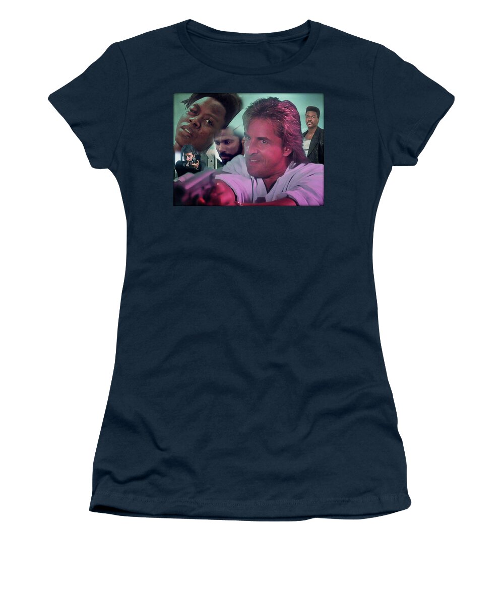 Miami Vice Women's T-Shirt featuring the digital art Child's Play 7 by Mark Baranowski