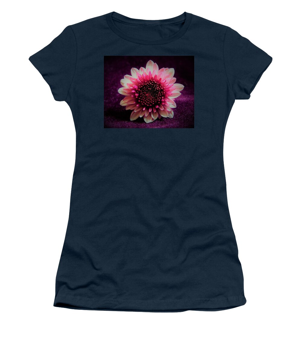 - Chrysanthemum 2 Women's T-Shirt featuring the photograph - Chrysanthemum 2 by THERESA Nye